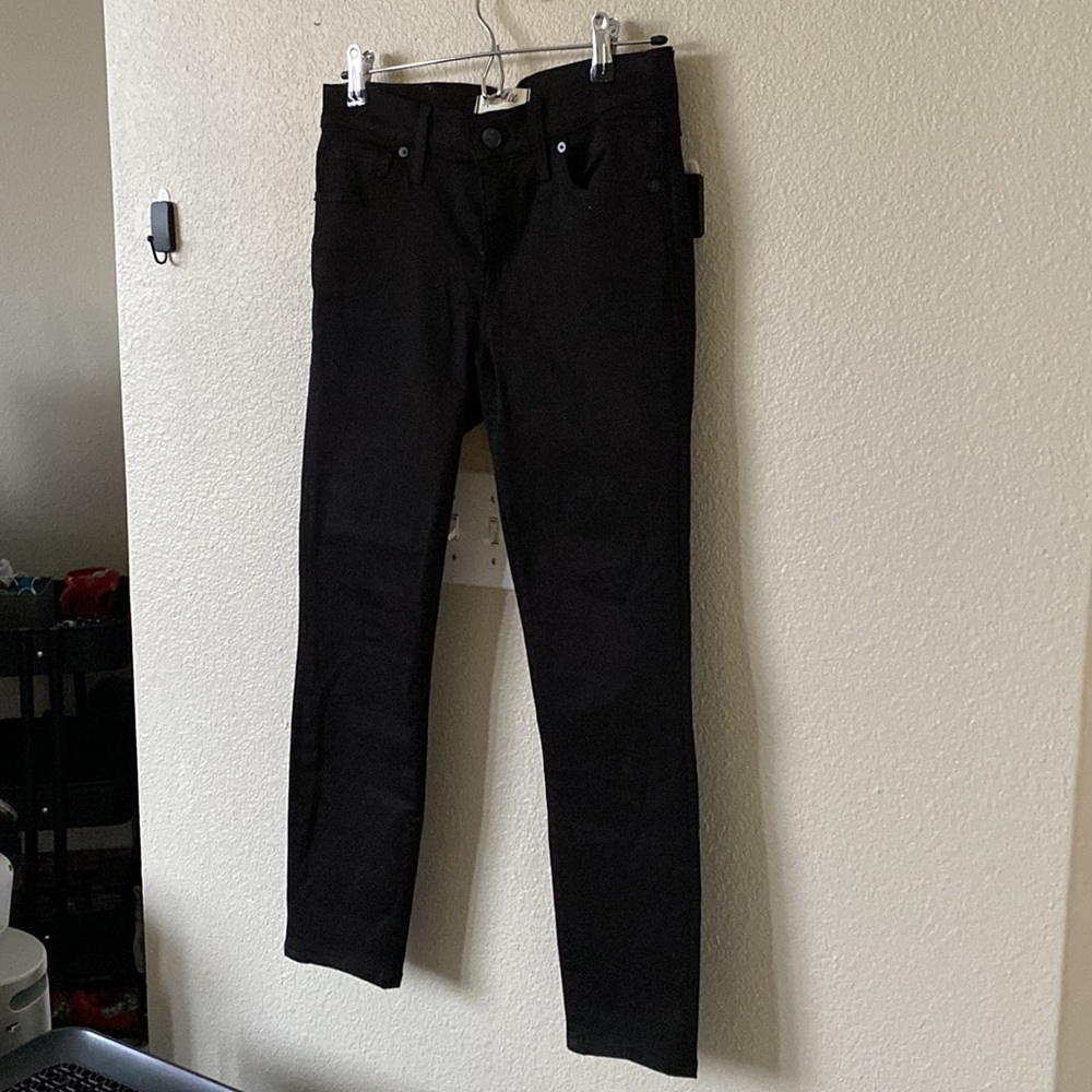 Madewell black skinny jeans